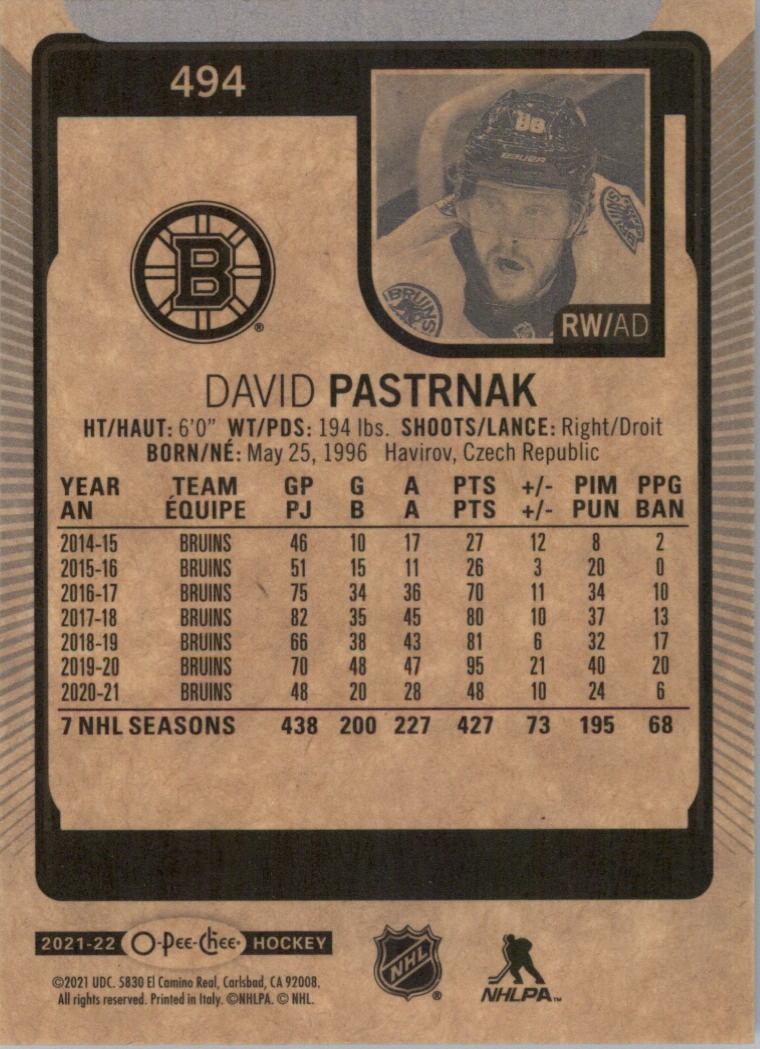 2021-22 O-Pee-Chee Hockey Card Pick 251-500 - Picture 483 of 495