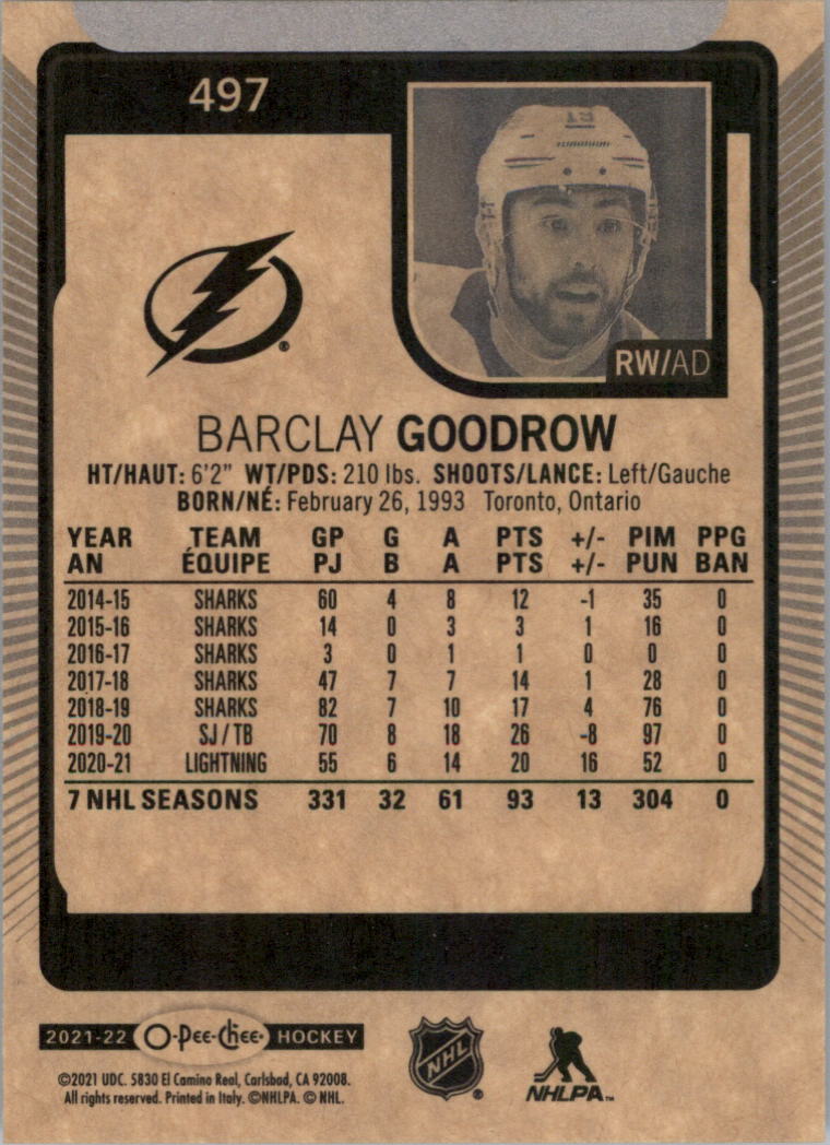 2021-22 O-Pee-Chee Hockey Card Pick 251-500 - Picture 489 of 495