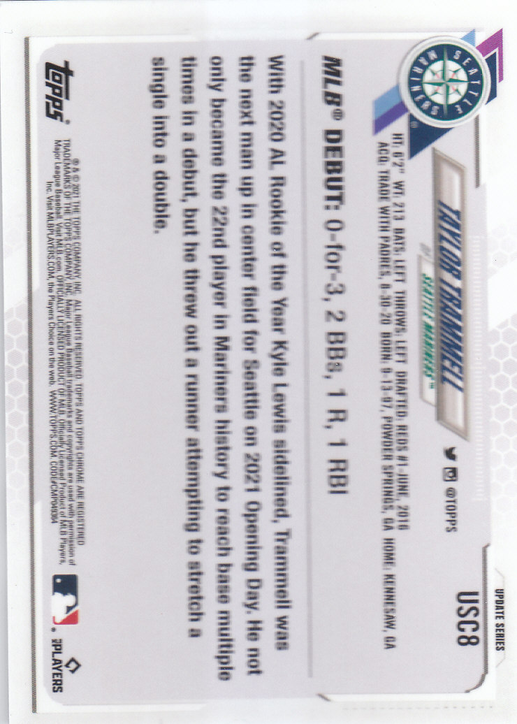 2021 Topps Chrome Update Baseball "Refractors" Parallel Cards - Picture 13 of 97