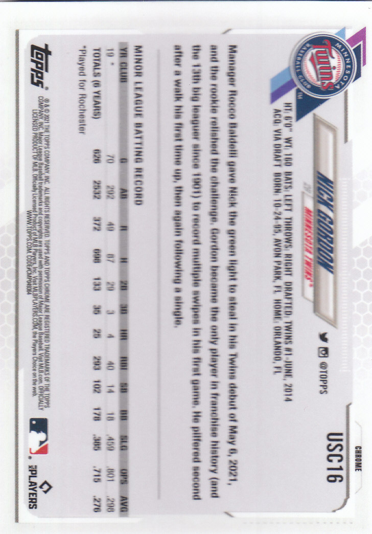 2021 Topps Chrome Update Baseball "Refractors" Parallel Cards - Picture 21 of 97