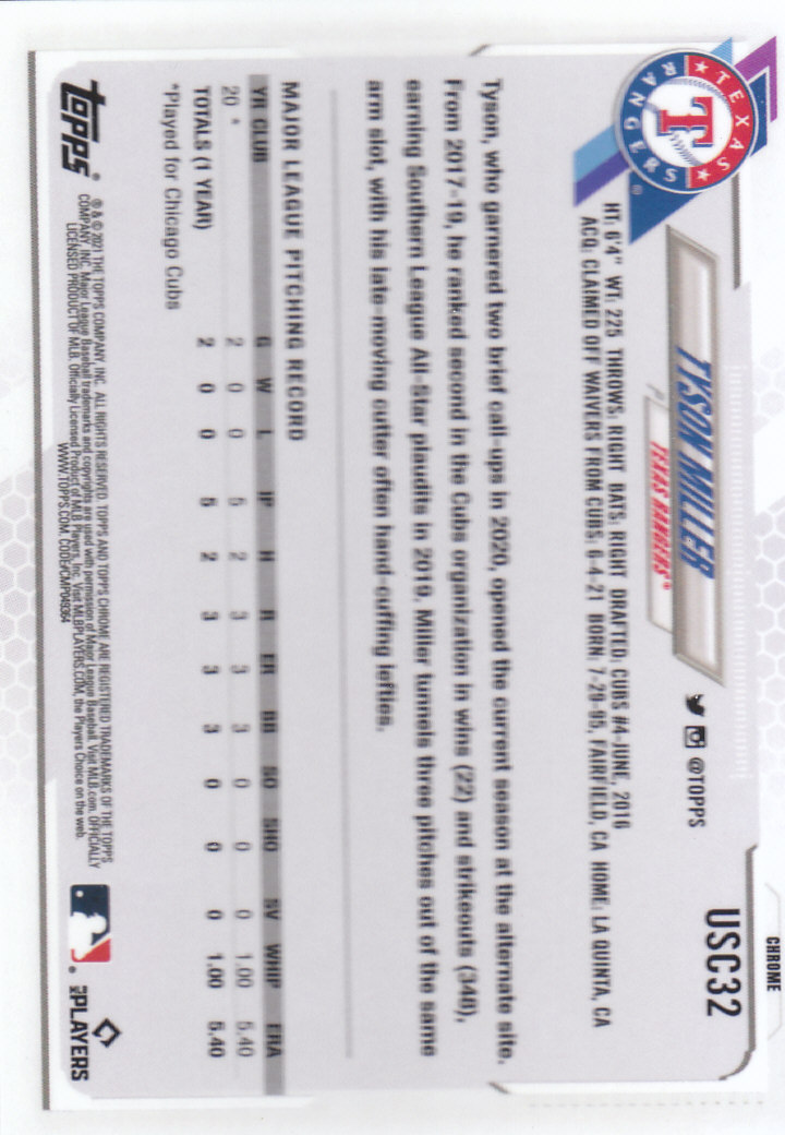 2021 Topps Chrome Update Baseball "Refractors" Parallel Cards - Picture 35 of 97