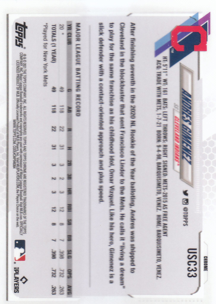 2021 Topps Chrome Update Baseball "Refractors" Parallel Cards - Picture 37 of 97