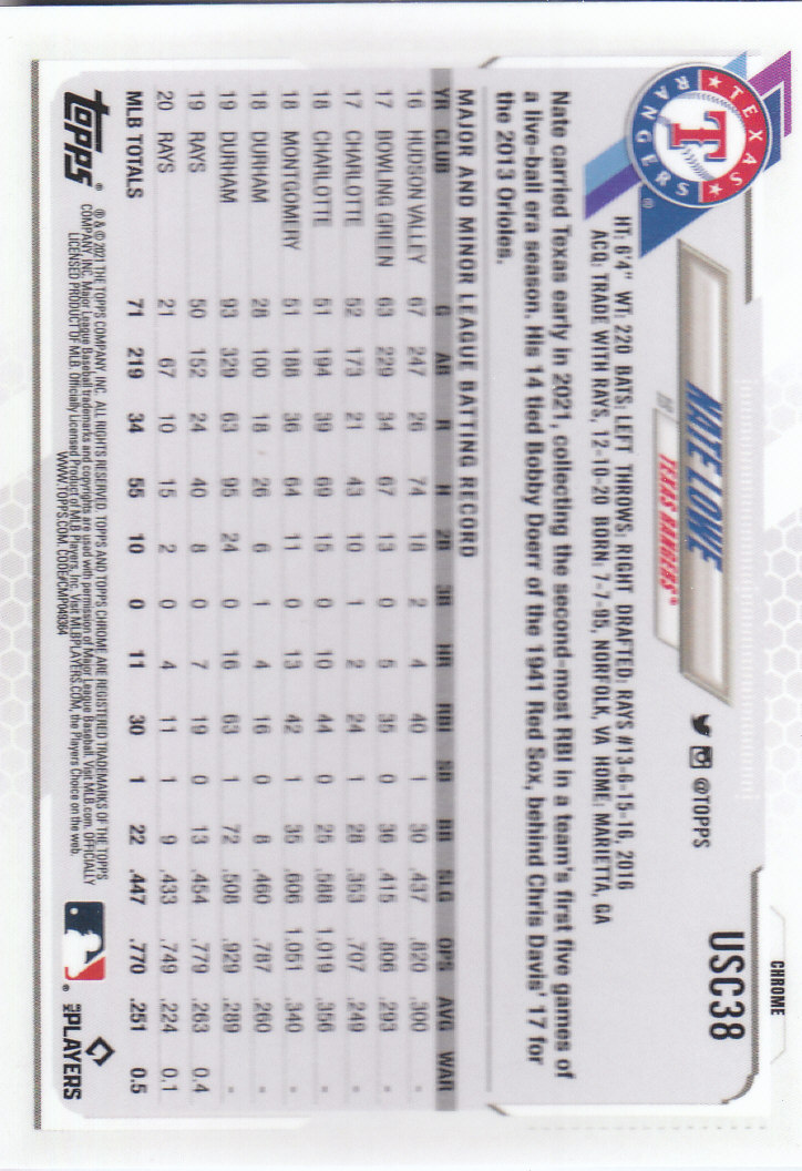 2021 Topps Chrome Update Baseball "Refractors" Parallel Cards - Picture 39 of 97