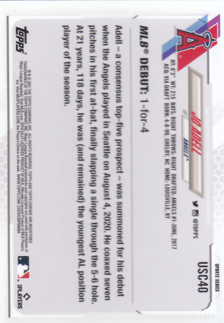 2021 Topps Chrome Update Baseball "Refractors" Parallel Cards - Picture 41 of 97