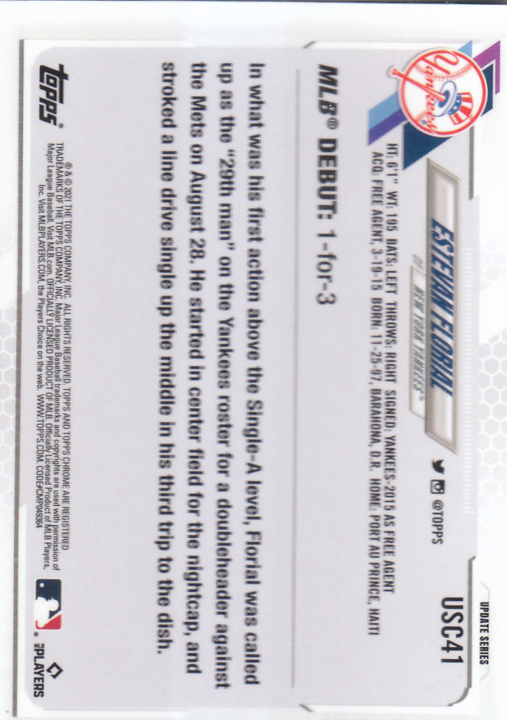 2021 Topps Chrome Update Baseball "Refractors" Parallel Cards - Picture 43 of 97