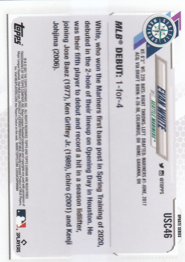 2021 Topps Chrome Update Baseball "Refractors" Parallel Cards - Picture 49 of 97