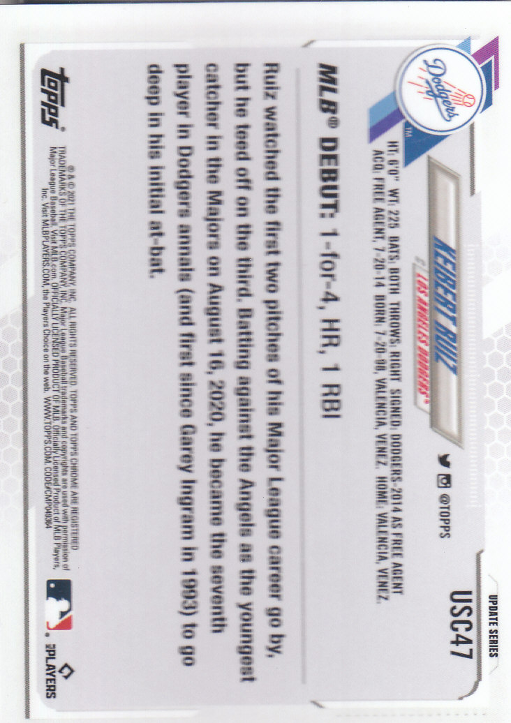2021 Topps Chrome Update Baseball "Refractors" Parallel Cards - Picture 51 of 97
