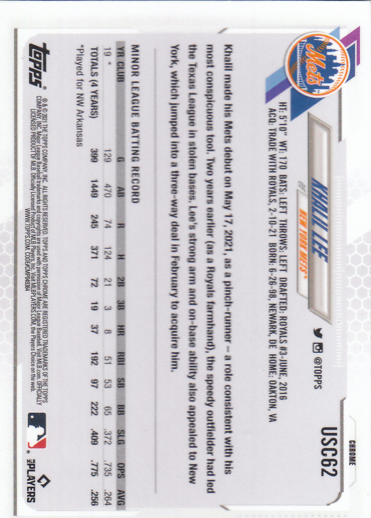 2021 Topps Chrome Update Baseball "Refractors" Parallel Cards - Picture 63 of 97