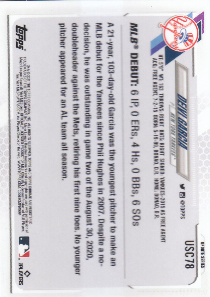 2021 Topps Chrome Update Baseball "Refractors" Parallel Cards - Picture 81 of 97