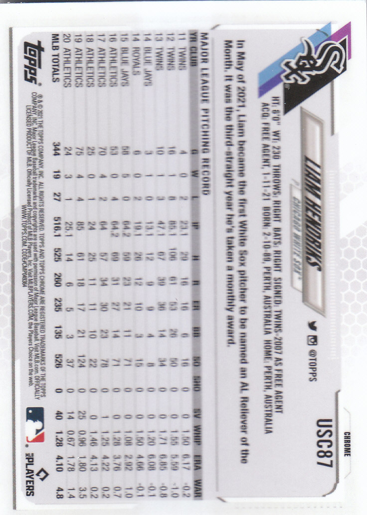 2021 Topps Chrome Update Baseball "Refractors" Parallel Cards - Picture 87 of 97