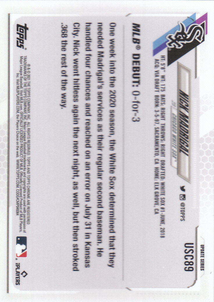 2021 Topps Chrome Update Baseball "Refractors" Parallel Cards - Picture 89 of 97