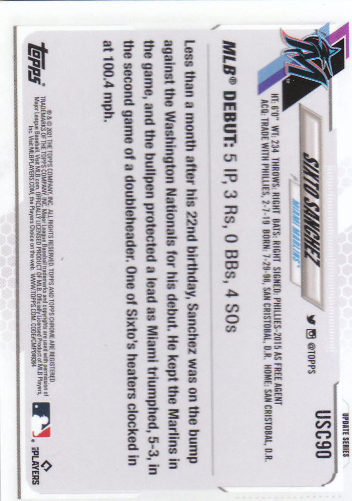 2021 Topps Chrome Update Baseball "Refractors" Parallel Cards - Picture 91 of 97