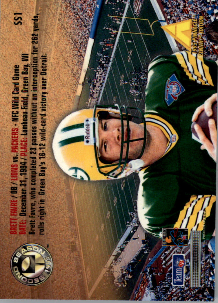 1995 Zenith (Pinnacle) Football "Rookie Roll Cal and Second Season" Insert Cards - Picture 5 of 35