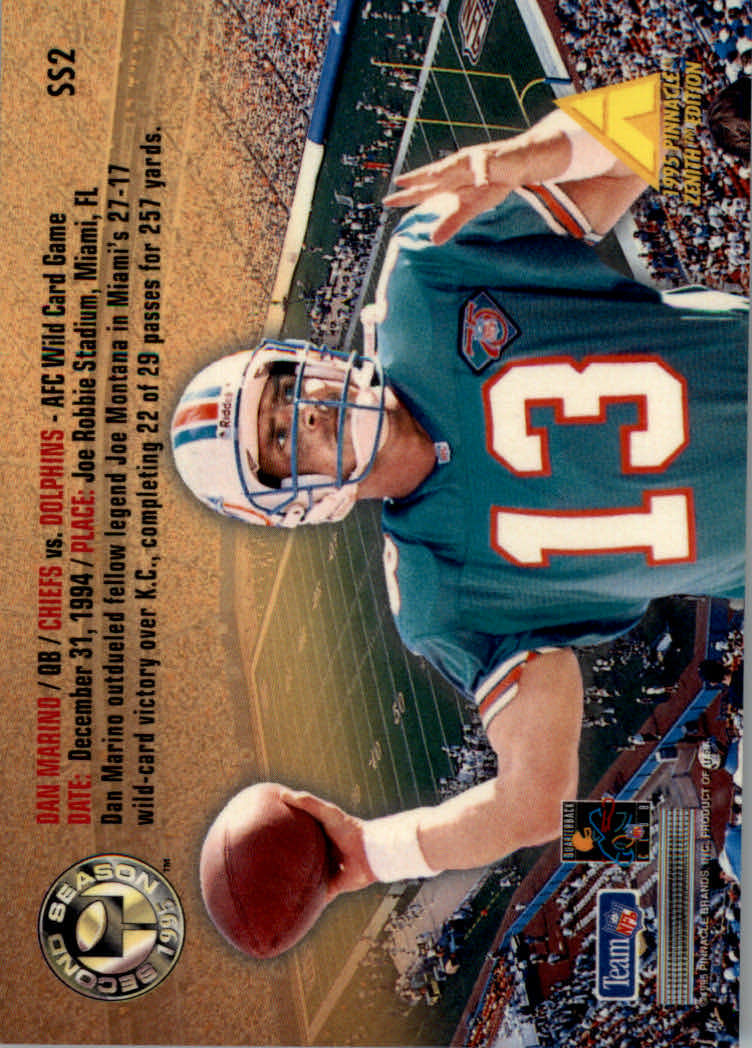 1995 Zenith (Pinnacle) Football "Rookie Roll Cal and Second Season" Insert Cards - Picture 7 of 35