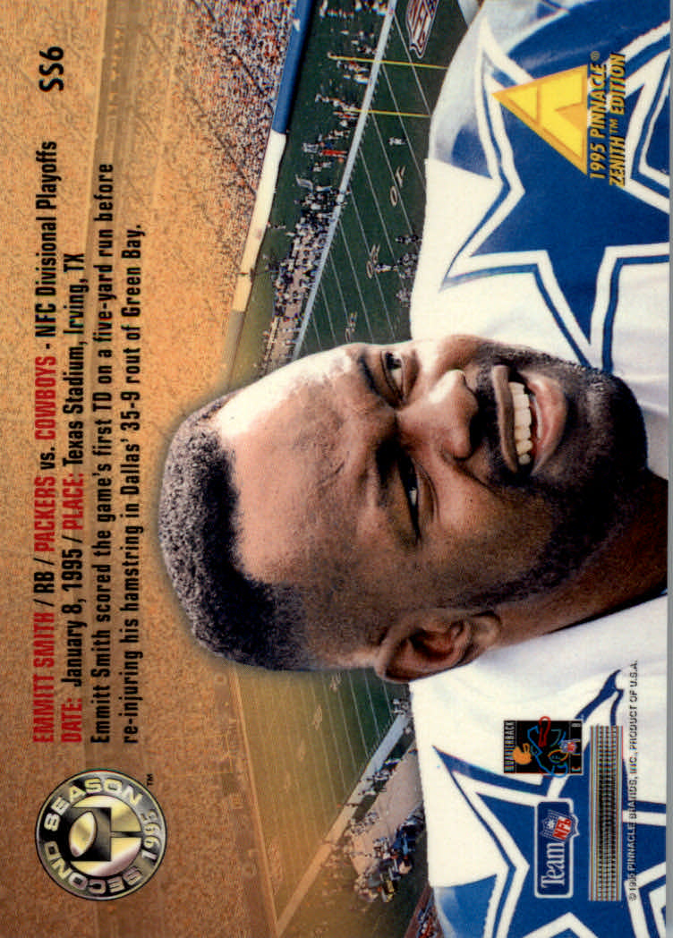 1995 Zenith (Pinnacle) Football "Rookie Roll Cal and Second Season" Insert Cards - Picture 11 of 35