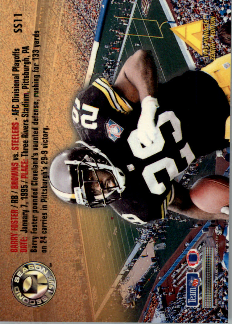 1995 Zenith (Pinnacle) Football "Rookie Roll Cal and Second Season" Insert Cards - Picture 17 of 35