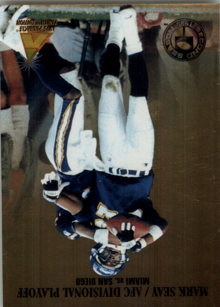 1995 Zenith (Pinnacle) Football "Rookie Roll Cal and Second Season" Insert Cards - Picture 20 of 35