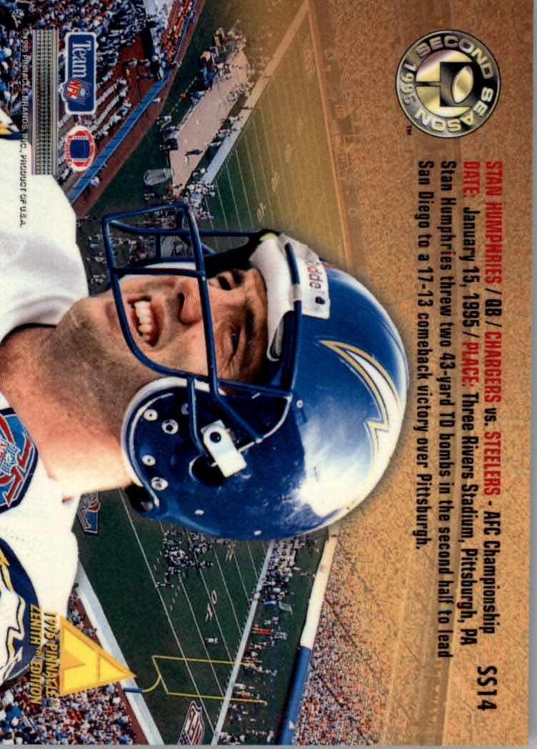 1995 Zenith (Pinnacle) Football "Rookie Roll Cal and Second Season" Insert Cards - Picture 23 of 35