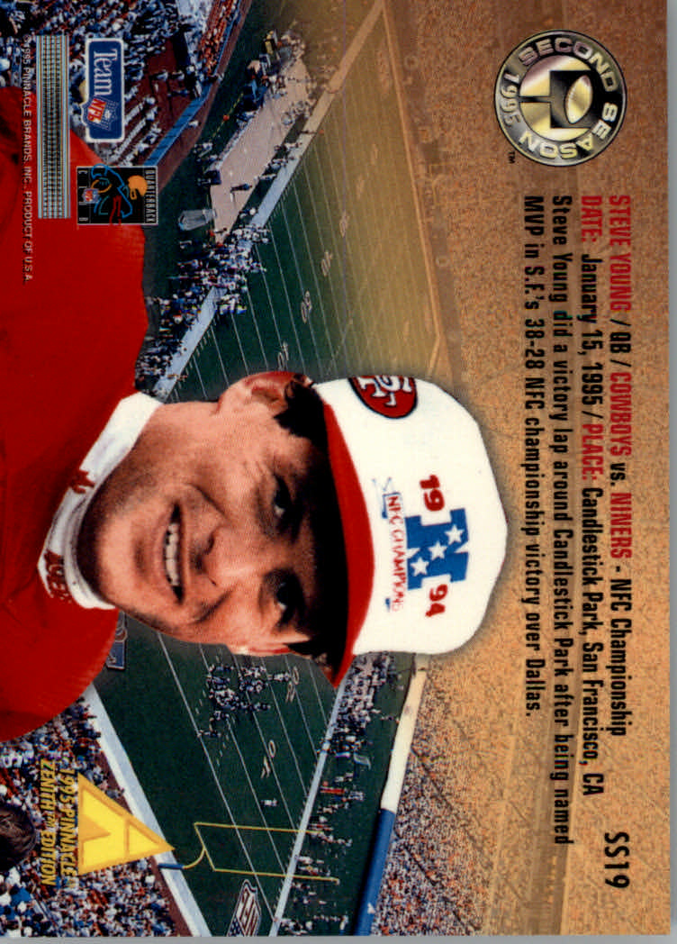 1995 Zenith (Pinnacle) Football "Rookie Roll Cal and Second Season" Insert Cards - Picture 25 of 35