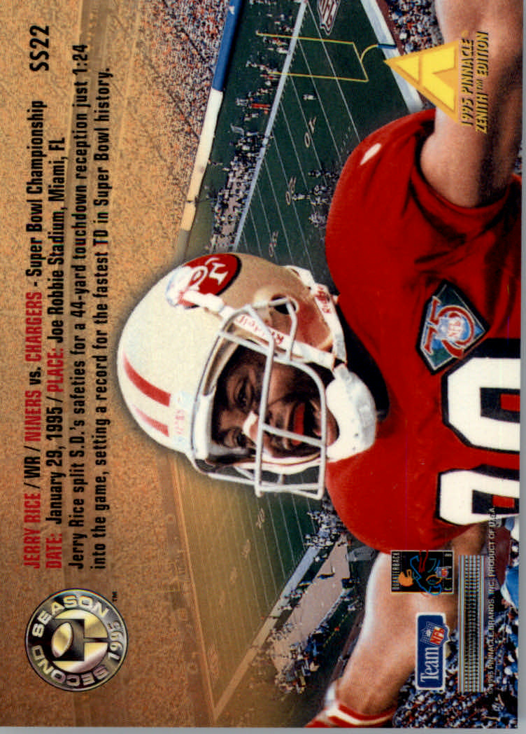 1995 Zenith (Pinnacle) Football "Rookie Roll Cal and Second Season" Insert Cards - Picture 29 of 35