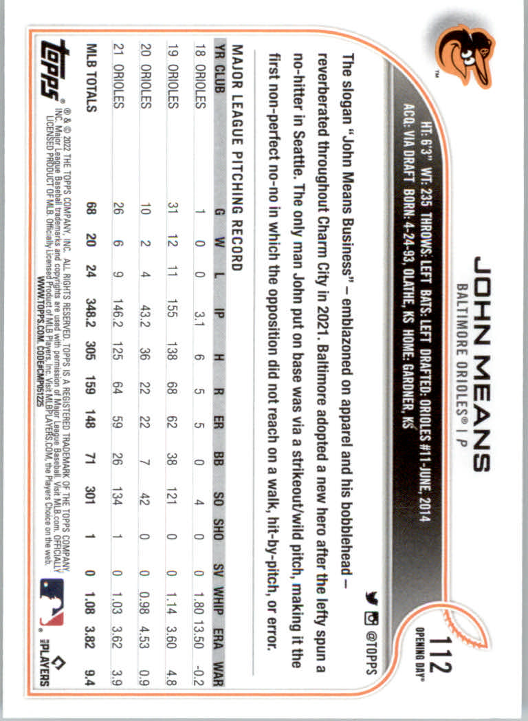 2022 Topps Opening Day Baseball "Main Set" Cards #1 to #220 Rookies and Veterans - Picture 225 of 437