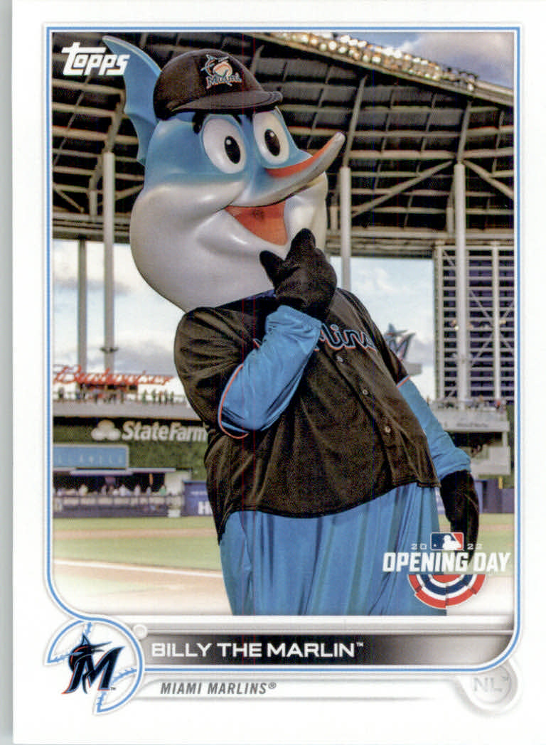 2022 Topps Opening Day Baseball "Mascots" Insert Cards - Picture 20 of 47