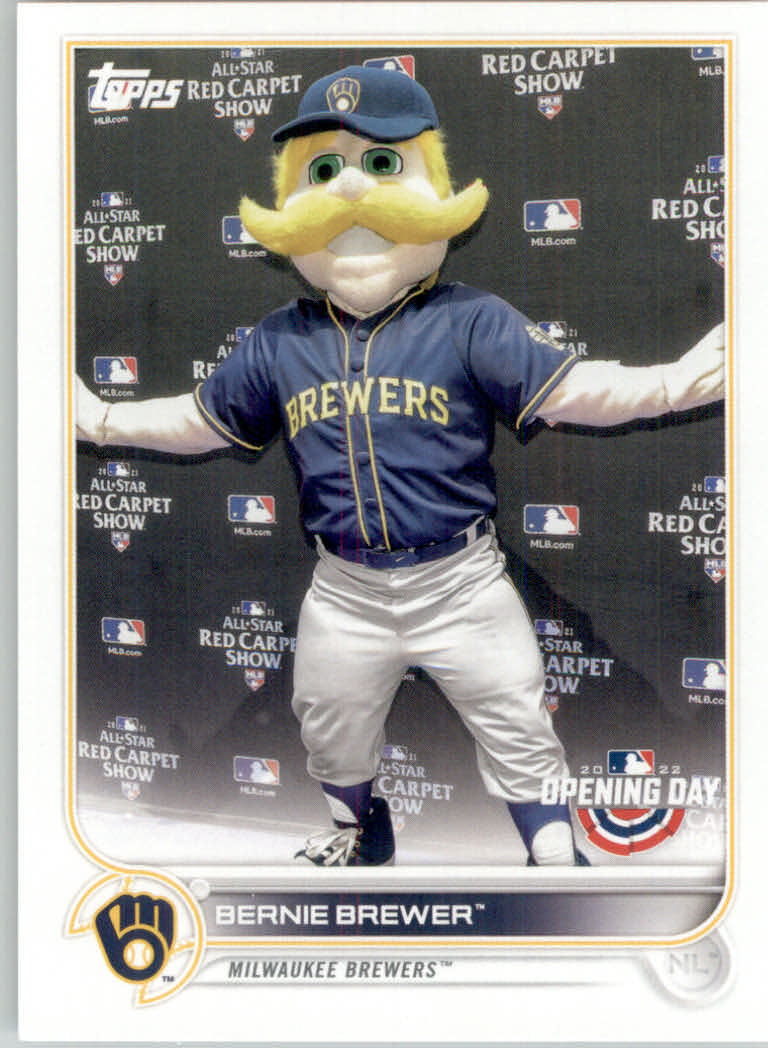 2022 Topps Opening Day Baseball "Mascots" Insert Cards - Picture 22 of 47