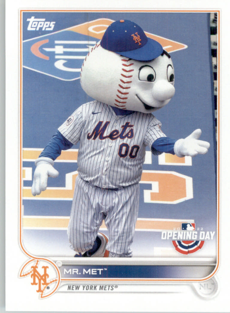 2022 Topps Opening Day Baseball "Mascots" Insert Cards - Picture 26 of 47