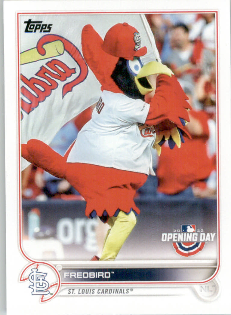 2022 Topps Opening Day Baseball "Mascots" Insert Cards - Picture 38 of 47