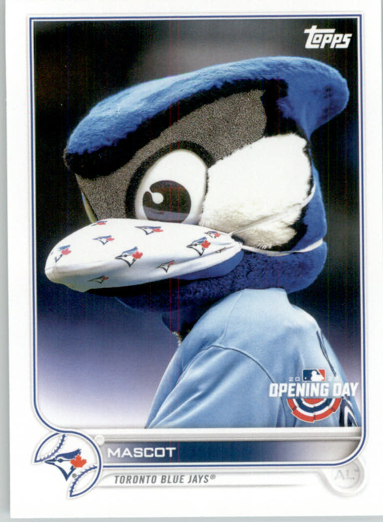 2022 Topps Opening Day Baseball "Mascots" Insert Cards - Picture 44 of 47