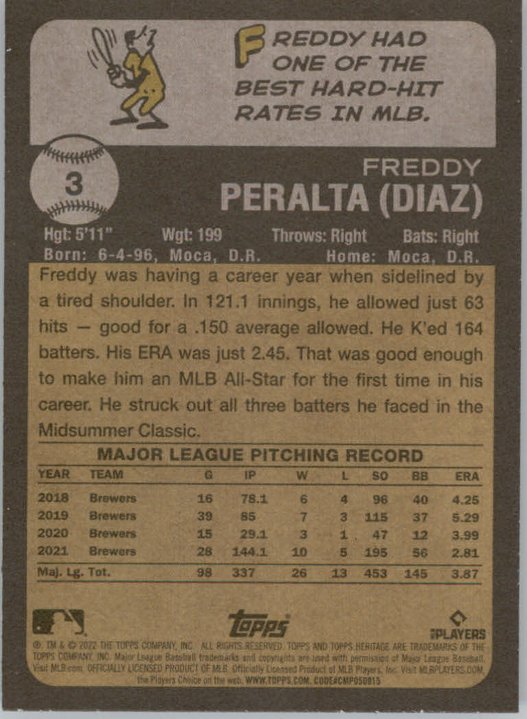 2022 Topps Heritage Baseball "Main Set" Cards #1 to #250 - Picture 7 of 395