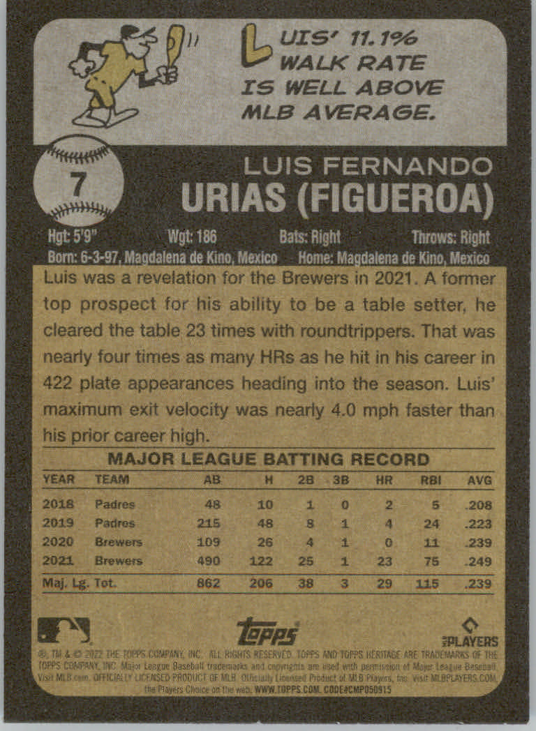 2022 Topps Heritage Baseball "Main Set" Cards #1 to #250 - Picture 15 of 395