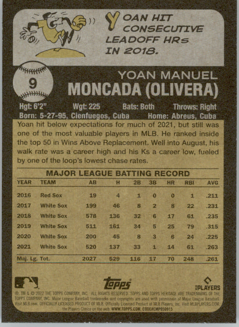 2022 Topps Heritage Baseball "Main Set" Cards #1 to #250 - Picture 19 of 395