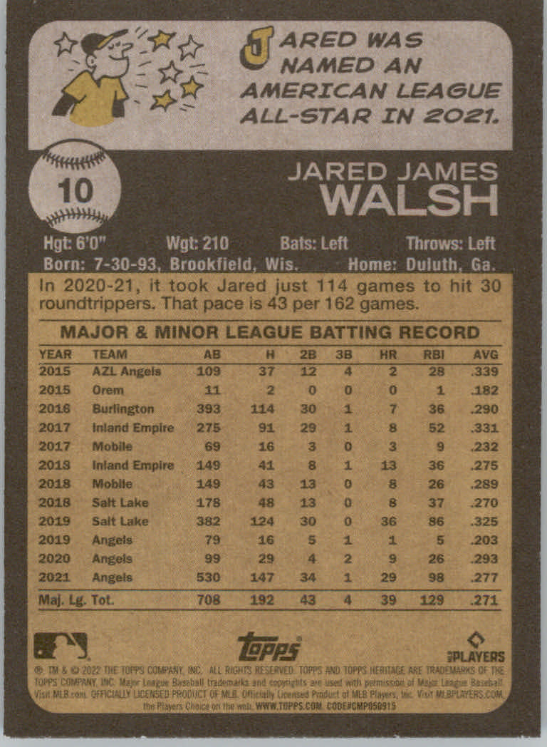 2022 Topps Heritage Baseball "Main Set" Cards #1 to #250 - Picture 21 of 395