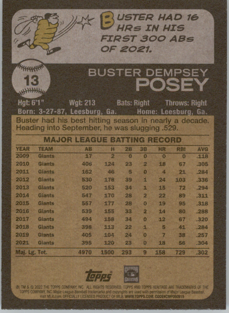 2022 Topps Heritage Baseball "Main Set" Cards #1 to #250 - Picture 27 of 395