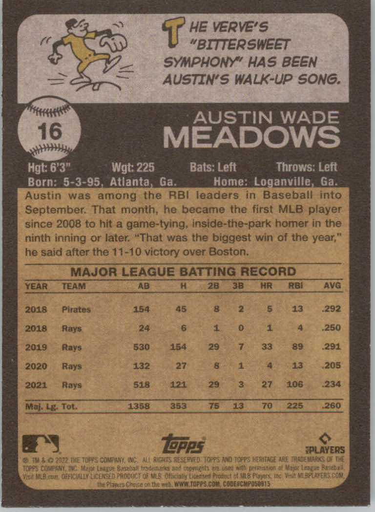 2022 Topps Heritage Baseball "Main Set" Cards #1 to #250 - Picture 33 of 395