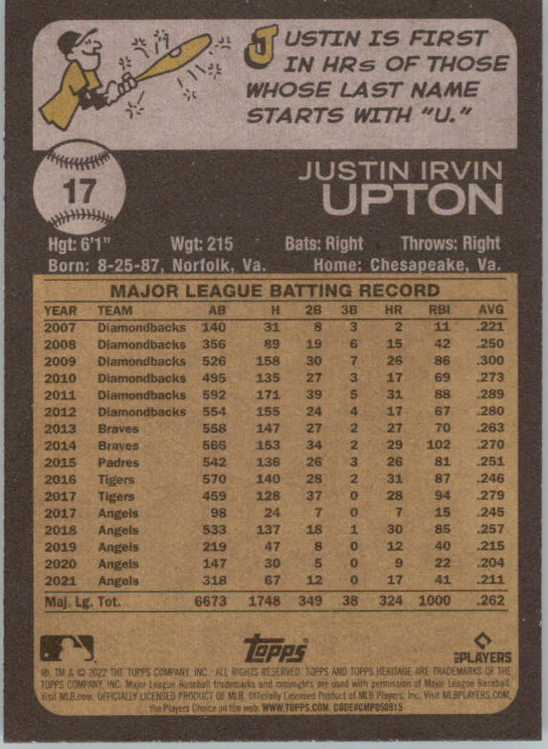 2022 Topps Heritage Baseball "Main Set" Cards #1 to #250 - Picture 35 of 395