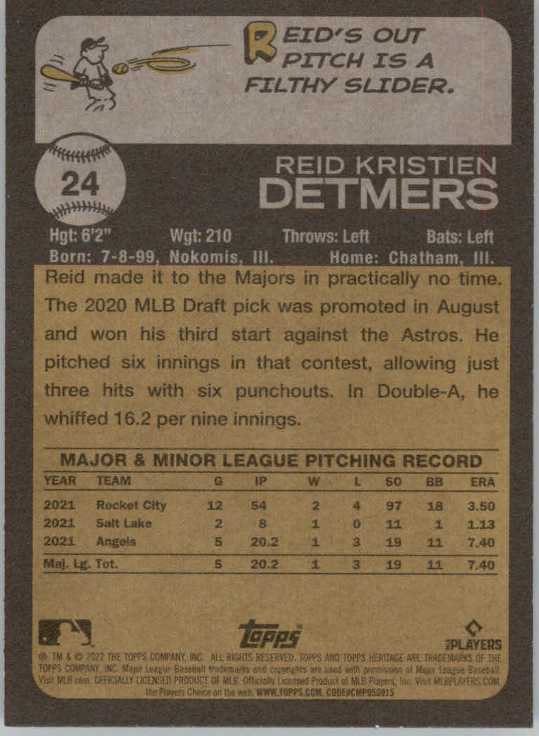 2022 Topps Heritage Baseball "Main Set" Cards #1 to #250 - Picture 47 of 395