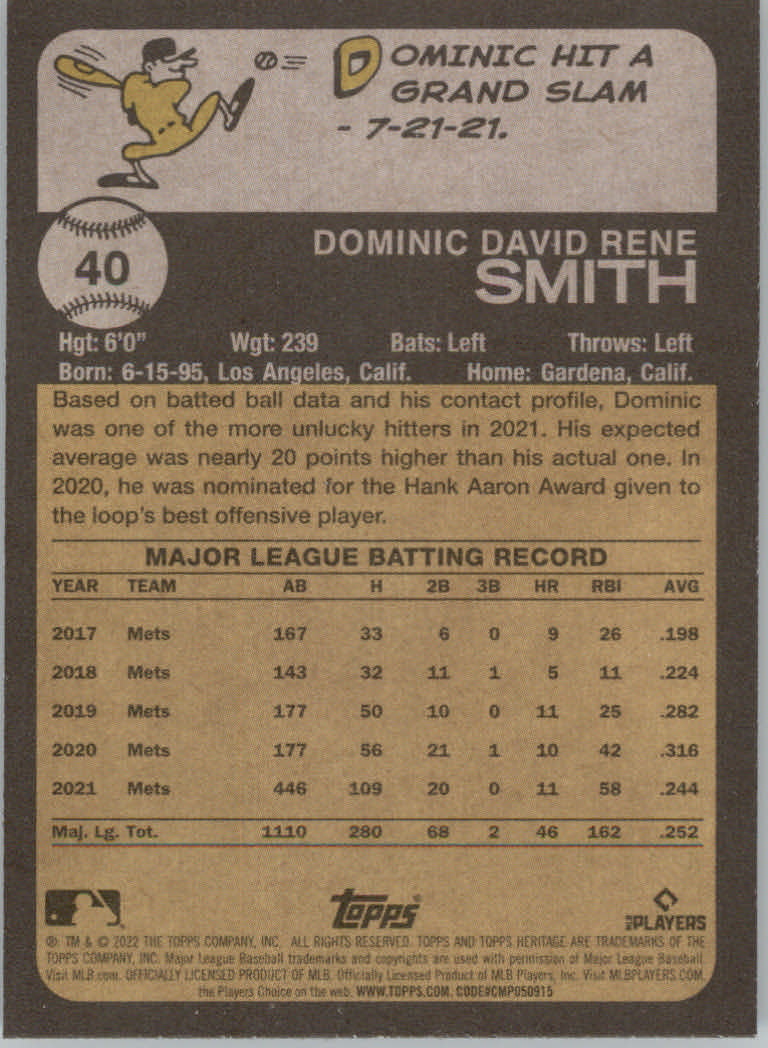 2022 Topps Heritage Baseball "Main Set" Cards #1 to #250 - Picture 73 of 395