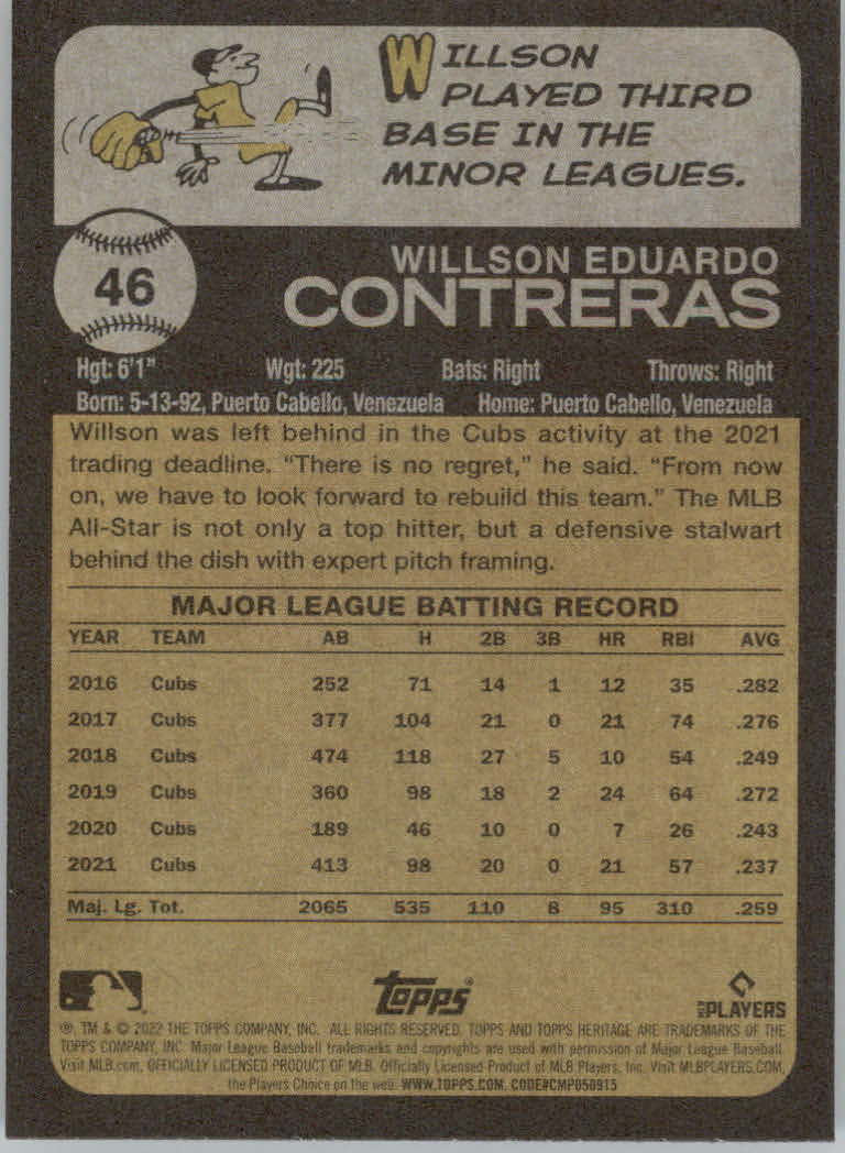 2022 Topps Heritage Baseball "Main Set" Cards #1 to #250 - Picture 83 of 395