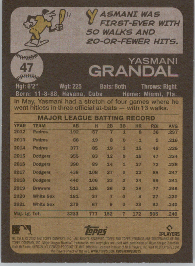 2022 Topps Heritage Baseball "Main Set" Cards #1 to #250 - Picture 85 of 395