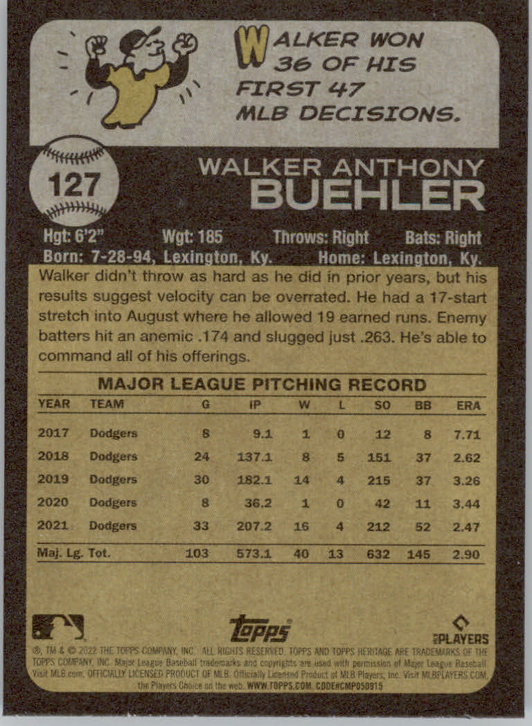 2022 Topps Heritage Baseball "Main Set" Cards #1 to #250 - Picture 209 of 395