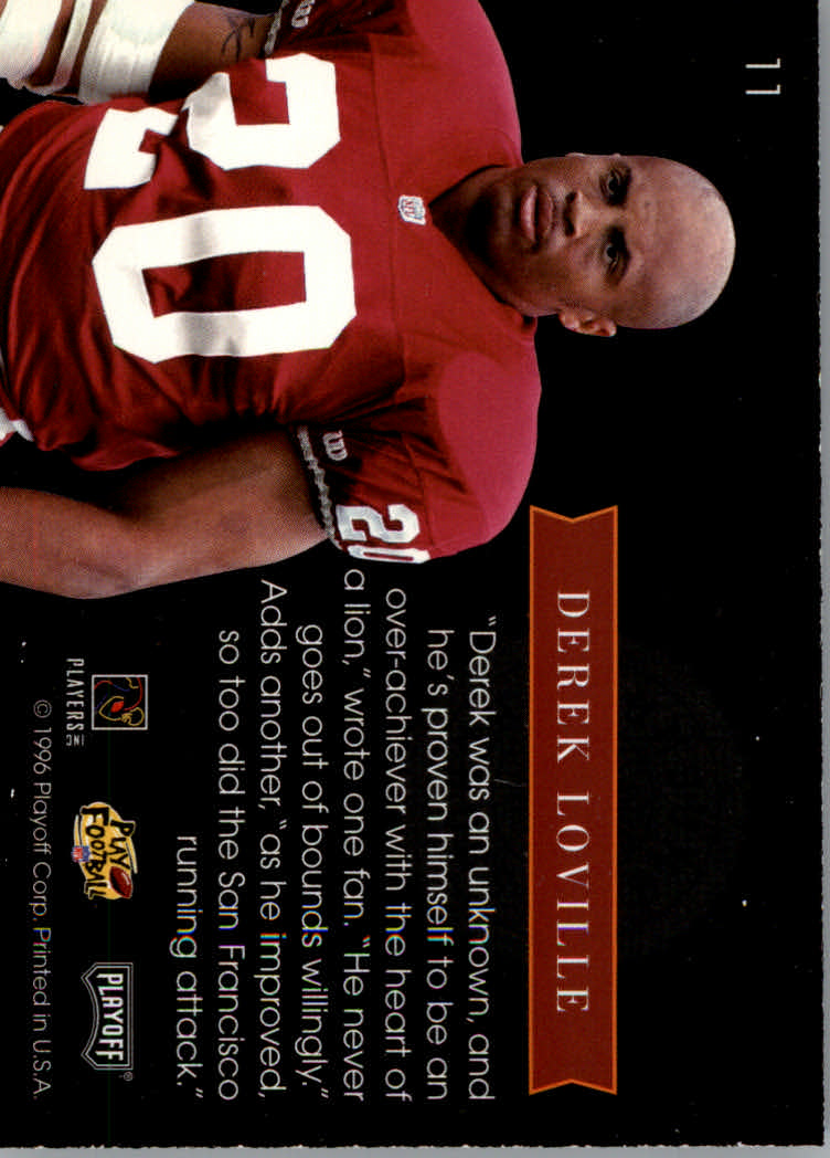 1996 Playoff Absolute Football "Unsung Heroes" Insert Cards - Picture 9 of 25