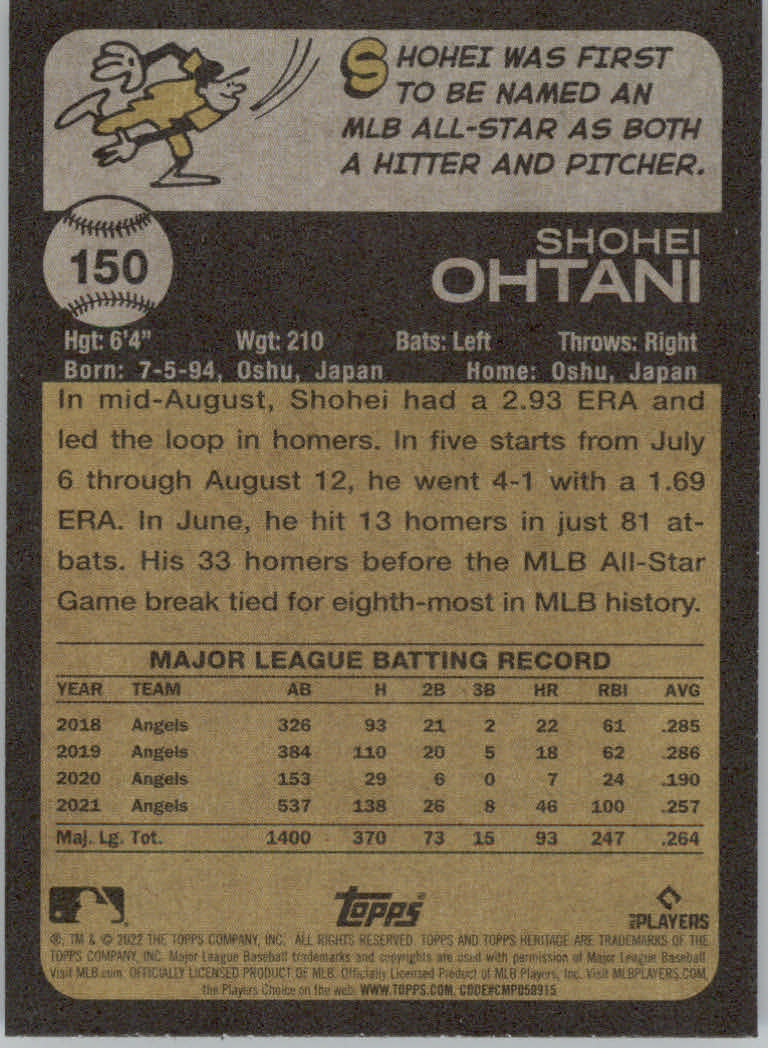 2022 Topps Heritage Baseball "Main Set" Cards #1 to #250 - Picture 247 of 395