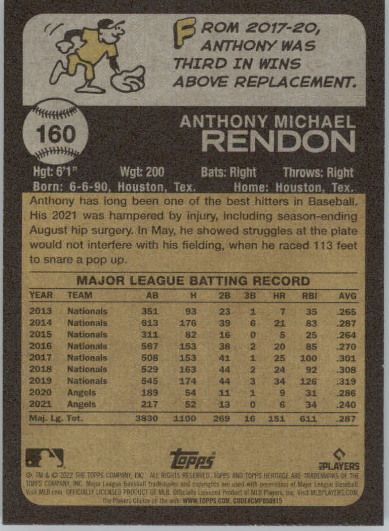 2022 Topps Heritage Baseball "Main Set" Cards #1 to #250 - Picture 261 of 395