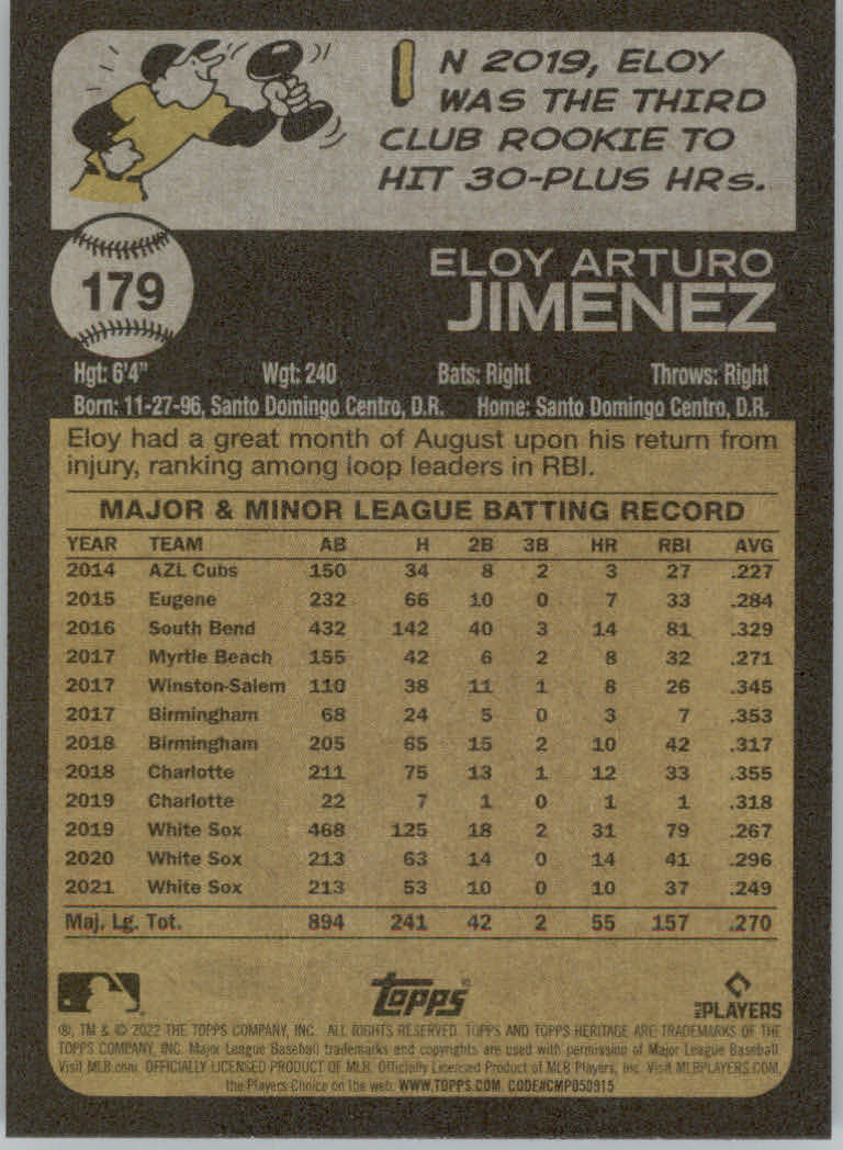 2022 Topps Heritage Baseball "Main Set" Cards #1 to #250 - Picture 287 of 395