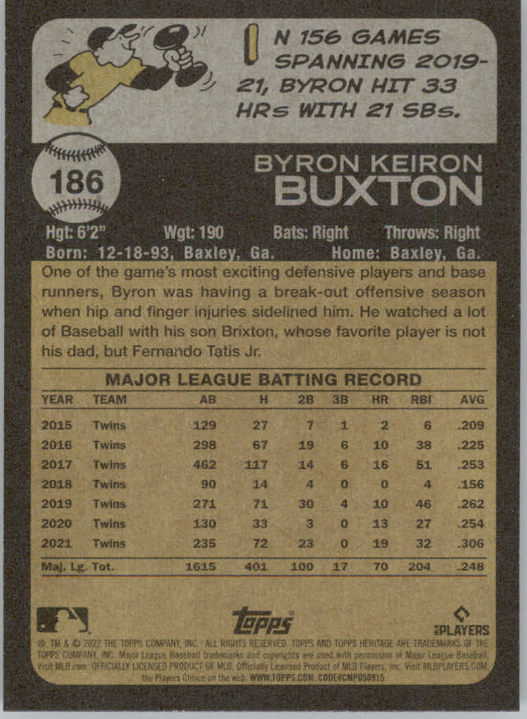 2022 Topps Heritage Baseball "Main Set" Cards #1 to #250 - Picture 295 of 395