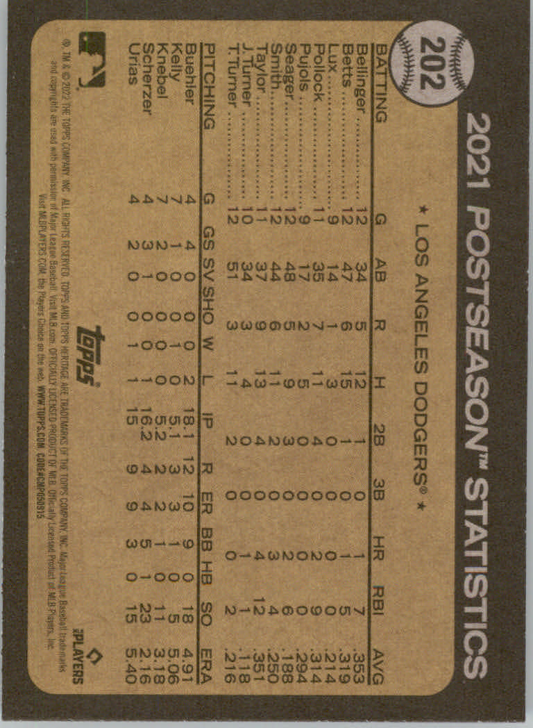 2022 Topps Heritage Baseball "Main Set" Cards #1 to #250 - Picture 321 of 395