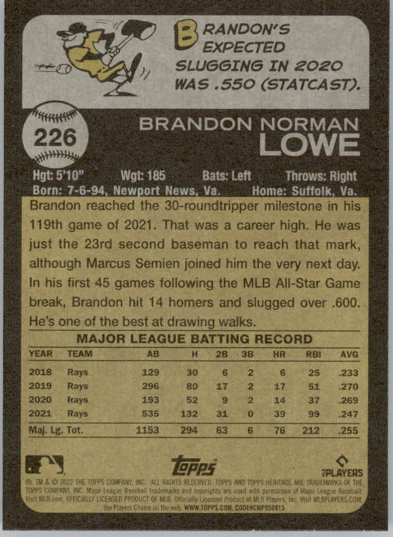 2022 Topps Heritage Baseball "Main Set" Cards #1 to #250 - Picture 357 of 395