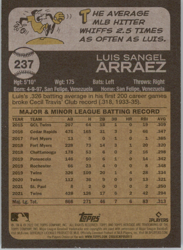 2022 Topps Heritage Baseball "Main Set" Cards #1 to #250 - Picture 377 of 395